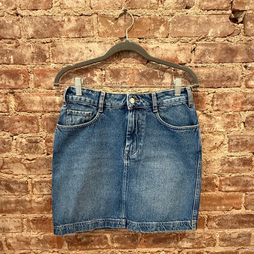 Sezane Classic Blue Denim Skirt, never worn, EU size 36, US 6